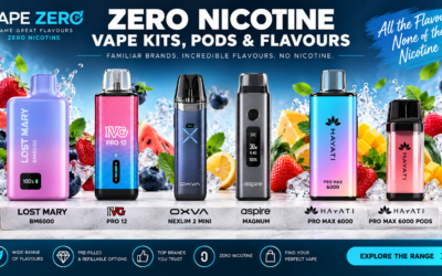 Zero Nicotine Vape Kits, Pods & Flavours: Lost Mary, IVG, OXVA, Aspire & Hayati Guide